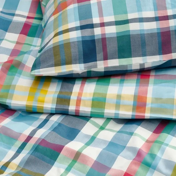 Colorful Plaid Bedding Set